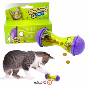 اسباب بازی گربه مخزن دار استخوانی (دمبلی)