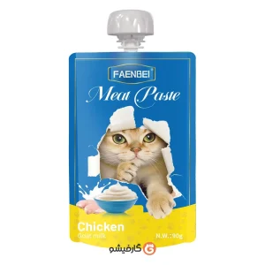پودینگ خمیر گوشتی فنبی با مرغ و شیر بز