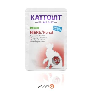 پوچ رنال کتوویت گربه با طعم گوشت بوقلمون ۲